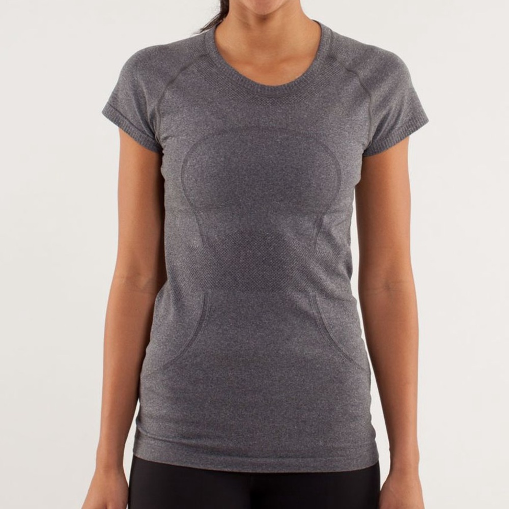 Lululemon Athletica Charcoal Short Sleeve Tee